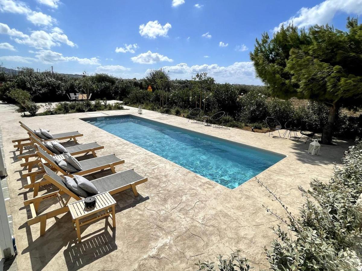 White Pearl Villa Naxos With Private Swimming Pool Naxos City Exterior foto